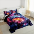 thumbnail image 3 of jejeloiu Game Console Full Size Comforter Sets,Gamer Gaming Bedding Comforter Set,Orange Blue Bedding Sets For Boys,Breathable Bedroom Decorative Reversible,3-Piece, 3 of 8