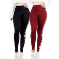thumbnail image 1 of Set De 2 Leggings Casual o Deportivos Unitalla De Cintura Alta De Mujer En Color Sólido, 1 of 5