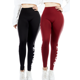 thumbnail image 1 of Set De 2 Leggings Casual o Deportivos Unitalla De Cintura Alta De Mujer En Color Sólido, 1 of 5