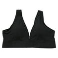thumbnail image 6 of Yesbay Women Bra Deep V Neck Push-up Wireless Elastic Great Support 3/4 Cup Sweat Absorption Vest Type Yoga Jogging Daily Wear Bra, 6 of 8
