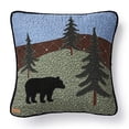 thumbnail image 1 of Throw Pillow - Bear Lake by Donna Sharp - Lodge Decorative Throw Pillow with Bear Pattern - Square, 1 of 6