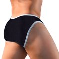 thumbnail image 4 of Ketyyh-chn99 Mens Briefs Underwear Stretch Bikini Underwear Plus Size Breathable Mesh Brief Underwear Black,2XL, 4 of 4