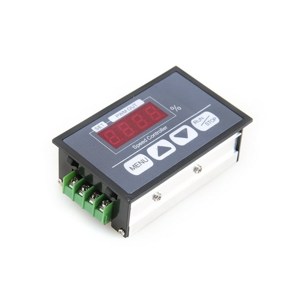 60A 10-55V DC Brush Motor Speed Controller Digital LCD Slow Run/Stop Timer  Reversible 