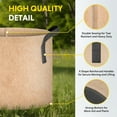 thumbnail image 6 of iPower 5-Pack 5 Gallon Plant Grow Bags Thickened Nonwoven Aeration Fabric Pots Durable Container, Strap Handles, Tan, 6 of 7
