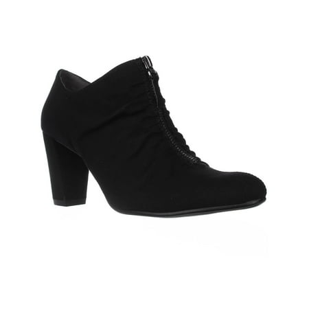 Front Zip Boots - Womens Aerosoles Fortunate Front Zip Scrunch Ankle Boots, Black