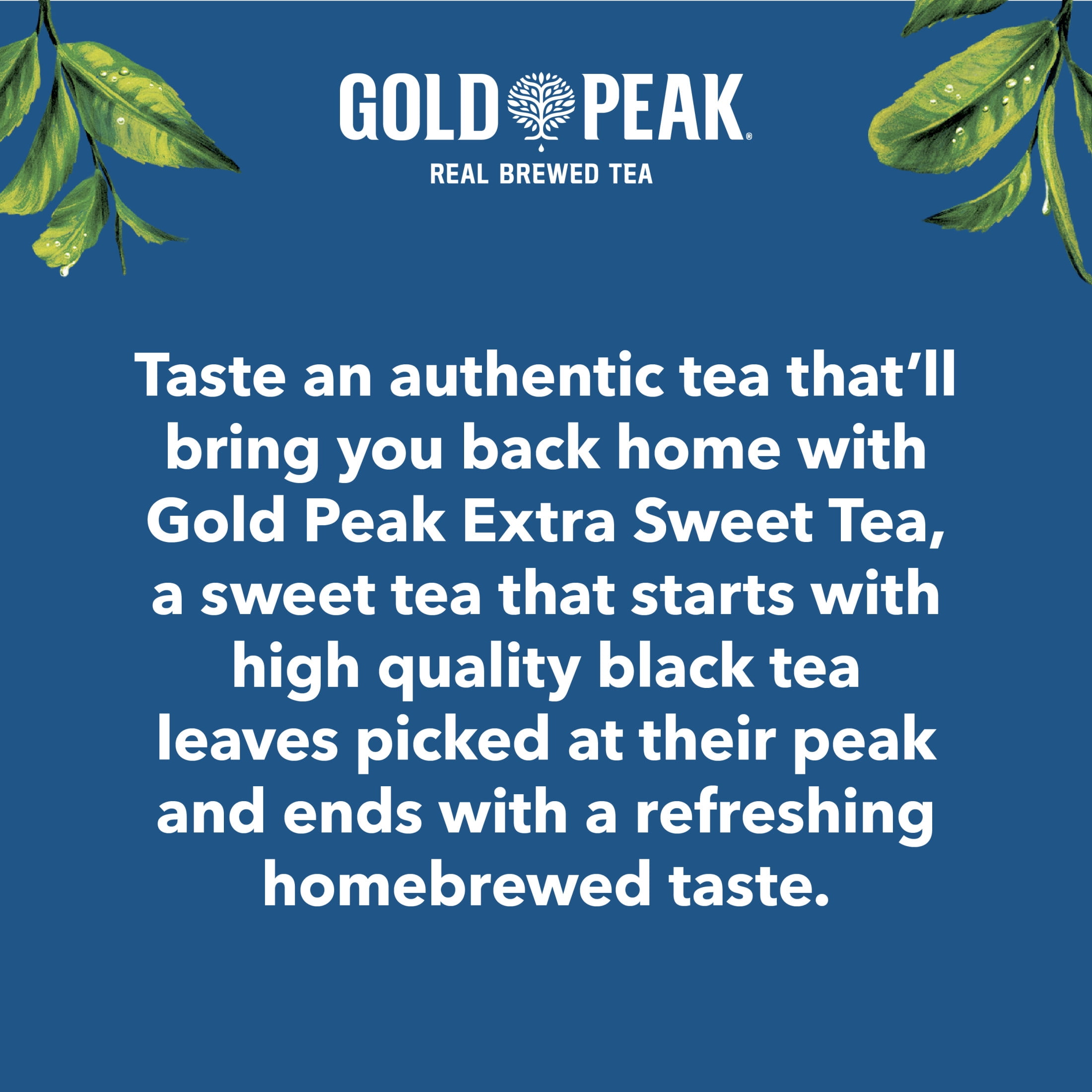 Gold Peak Extra Sweet Black Iced Tea Bottle, 18.5 fl oz