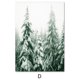 thumbnail image 1 of Pinturas de arte de pared de paisaje forestal de invierno personalizable, imágenes de renos, carteles e impresiones de Navidad, murales de habitación para el hogar, 1 of 4
