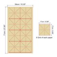 thumbnail image 2 of Unique Bargains Maobian Xuan Paper with 7' Grid, Half Raw Ripe Xuan, 28'x15'(Light Yellow), 70Pack, 2 of 6