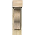 thumbnail image 2 of Ekena Millwork 6"W x 18"D x 22"H Funston Block Rough Sawn Bracket w/ Offset Brace, Douglas Fir, 2 of 25