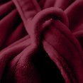 thumbnail image 6 of LangJing Mens Fleece Hooded Bathrobe Shawl Collar Soft Plush Robes for Men Shower Spa House Bath Robe with Pockets Wine,XL, 6 of 6