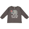 thumbnail image 3 of Inktastic Nana Loves Me for Grandkids Boys or Girls Long Sleeve Toddler T-Shirt, 3 of 5