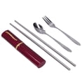 thumbnail image 4 of Cutlery Set, Easy To Clean Beautiful Practical Stainless Steel Cutlery Set  For Office For Travelling For Outdoor, 4 of 8