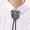 Ancient tin, variant on Lynono Edgy Gothic Styles Nylon Bolo Tie Necklace Wolf Head Pendant For Casual Outfits
