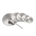 thumbnail image 1 of Labymos Kit d'Outils de Coupe Rotatif 6 Pcs HSS Toile Circulaire avec Tige de 1/8 Pouce, 1 of 7