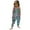 Multicolour, variant on Girls Jumpsuit Loose Fit Graphic Print Crew Neck Sleeveless Pocket Jumpsuit Romper for Summer Holiday Baby Rompers Girl Multicolour 2 Years-3 Years