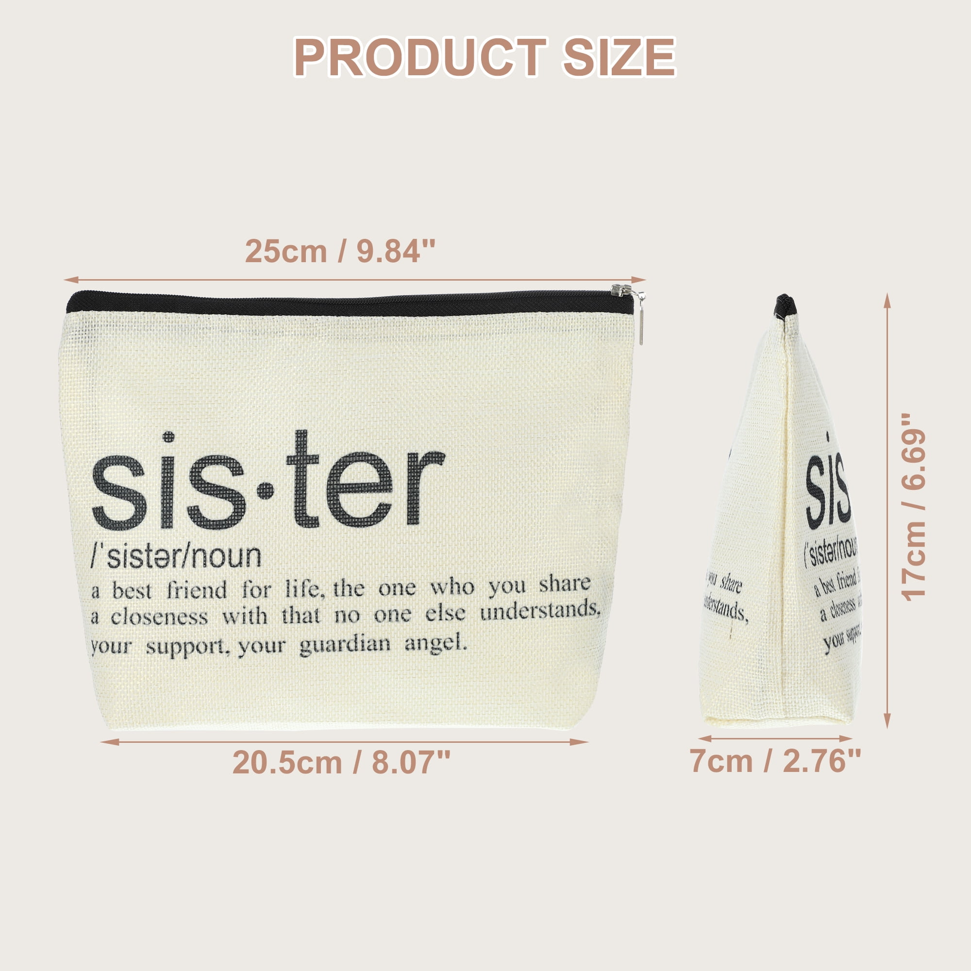Unique Bargains 1Pc Large Durable Storage Gift Organizer Makeup Bag for Toiletry White
