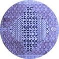 thumbnail image 1 of Ahgly Company Indoor Round Persian Blue Traditional Area Rugs, 3' Round, 1 of 4