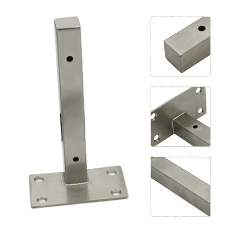 OATIPHO Heavy Duty Stainless Steel Shelf Bracket with Strong Load Bearing for Home Use Plated Silver