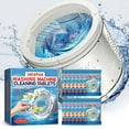 thumbnail image 4 of EGNMCR Washing Machine Cleaning Tablet Automatic Boiler And Drum Type Deodorizing And Descaling Washing Machine Tank Cleaning Tablet 12pcs Cleaning sheet, 4 of 9