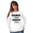 thumbnail image 5 of Anti Valentines Day Love Stinks Women Crewneck Sweatshirt Brisco Brands S, 5 of 6