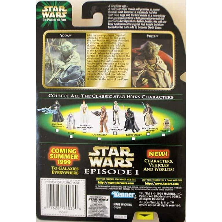 Star Wars Power of the Force Flashback Photo Yoda Action