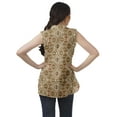 thumbnail image 4 of Moomaya Printed Mandarin Collar Tunic Sleeveless Casual Tank Top Summer Wear, 4 of 6