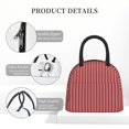thumbnail image 4 of Balery Stripes Red White Bolsa de Almuerzo para Mujeres, Caja de Almuerzo, Bolsa de Almuerzo Pequeña Impermeable, Tote de Almuerzo Reutilizable con Gran Capacidad, 4 of 6