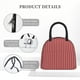 thumbnail image 4 of Balery Stripes Red White Bolsa de Almuerzo para Mujeres, Caja de Almuerzo, Bolsa de Almuerzo Pequeña Impermeable, Tote de Almuerzo Reutilizable con Gran Capacidad, 4 of 6