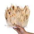 thumbnail image 3 of 1M 2M 5M 10Meter Flecos de plumas de gallo naturales para manualidades, plumas de 15-20cm Para manualidades, cintas con flecos para faldas, ropa de fiesta, 3 of 5
