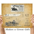 thumbnail image 4 of Disneyland Mark Twain Steamboat Art Print - 11x14 Unframed Patent Print - Great Room Decor or Gift for Disney Fans, 4 of 6