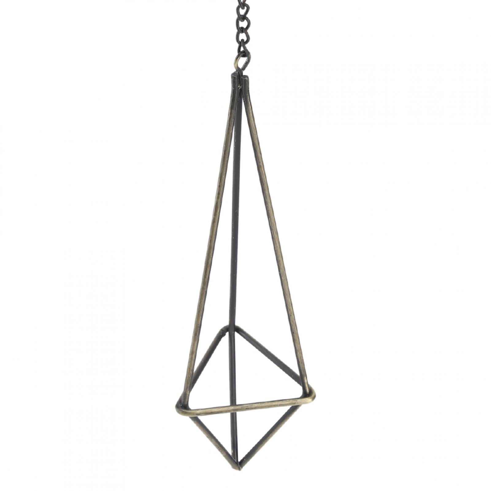 Geometric Triangle Hanging Flower Holder Stand Elegant Air Plant Rack 