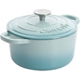 thumbnail image 2 of Olla holandesa redonda de hierro fundido esmaltado Crock-Pot Artisan, 7 cuartos, color aguamarina, 2 of 5