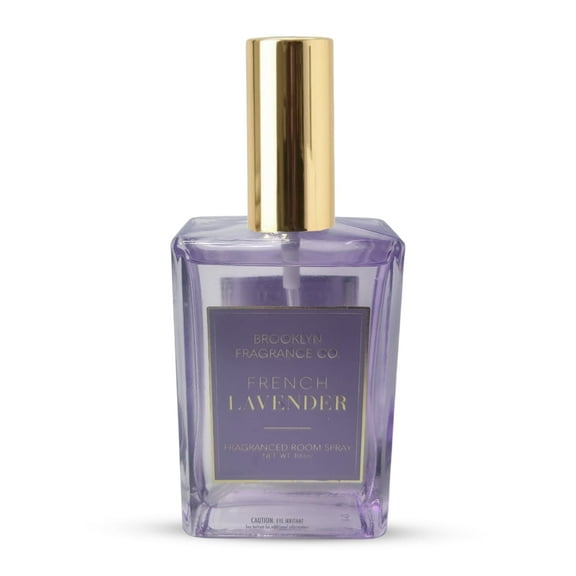 Brooklyn Fragrance Co. Everyday Room Spray – Premium French Lavender Scent - Long lasting Fragrance for Home, Office or Bathroom – Air Freshener Rectangle Spray bottle – 100 ml