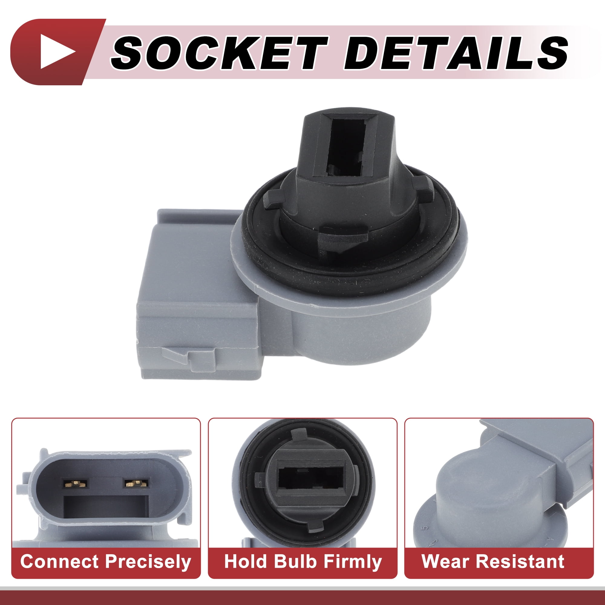 Unique Bargains Turn Signal Socket for Ford Escape 2013-2016 Lamp Bulb Connector