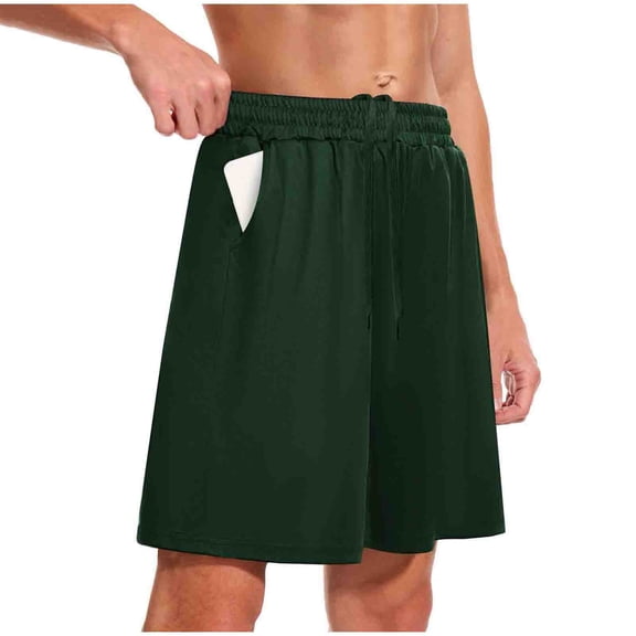 OGLCCG Men's Athletic Running Shorts Ealstic Waist Wide Leg Workout Shorts Lightweight Sports Gym Basketball Tennis Shorts with Pockets