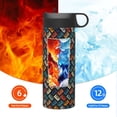 thumbnail image 6 of Yiaed Retro Tape Print Water Bottle with Straw Lid, Stainless Steel Double Wall Insulated Water Bottle | Leak-Proof and Spill-Proof Water Bottle, 6 of 8