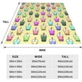 thumbnail image 5 of Kids Cute Boba Tea Cartoon Throw Blanket for Boys and Girls 50"X40" Blanket with Bubble Tea on It Suitable for All Season, 5 of 6