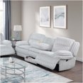 thumbnail image 6 of JERFIT Modern 2-Piece Recliner Sofa Set with Cup Holders, Charging Station, Drop-Down Table and Storage, Light Gray Corduroy Upholstery, 6 of 10