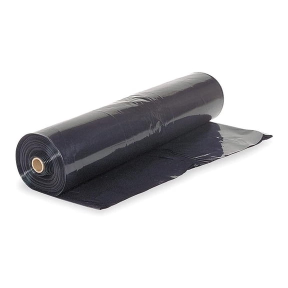 - Black Plastic Sheeting - 2 mil - (10' x 100') - Black Tarp, Polyethylene Vapor Barrier Sheeting, Painters Tarp, Roll of Lightweight Plastic