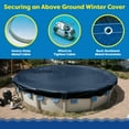 thumbnail image 6 of In The Swim 24' Round Above Ground Winter Cover - Super Polar Plus - 16 Year - 12 x 12 Scrim - Winch and Cable Included, 6 of 8