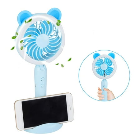 Yosoo Usb Hand Held Fan 2 Speed Mini Desk Electric Wireless Fan