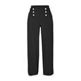 thumbnail image 1 of Pantalón George para Mujer, con Botones Al Frente Negro Talla EG, 1 of 4