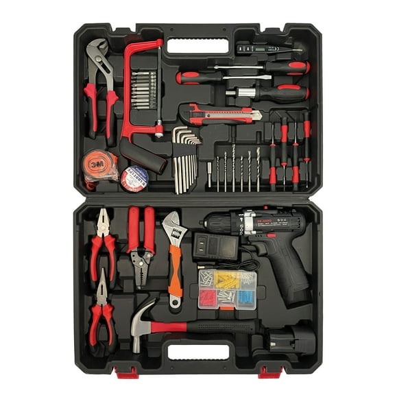 16.8V Electric Screwdriver Drill Bit Set, Home cordless drill tool box, Small Hand Drill Tool Set, General Home Tool Set, General Mechanic Tool Set, 48 Pcs/Box