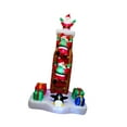 thumbnail image 2 of Decoración Navideña Inflable Para Exteriores De 1,8 M: Papá Noel De Vacaciones Con Luces LED Navideñas, 2 of 6