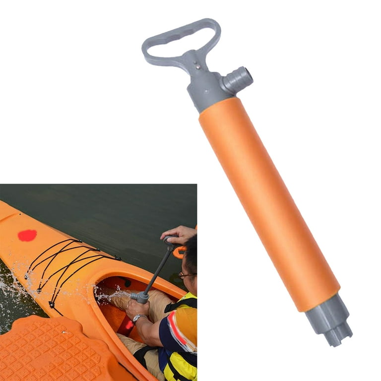 Bilge Pump for Kayaks,Canoes and Boats,Manual Kayak Hand Water Pumps Portable ,Must Have Equipment for Kayakers - Orange, Size: 60x33cm