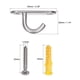 thumbnail image 2 of Ganchos de techo Uxcell de acero inoxidable 304 60x20mm para colgar plantas 4Pack, 2 of 5