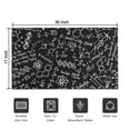thumbnail image 5 of Math Equations Chemistry Symbols Black Pattern Door Rugs,Washable Non Slip Door Mats Indoor,Decorative Door Mats,Entry Mat Indoor for Entrance,Bedroom,Kitchen,Bathroom,17"x30", 5 of 6