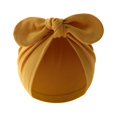 thumbnail image 4 of Turbante de algodón para bebé, niña y niño, gorro con nudo de flores, Orejas de conejo, gorros para recién nacidos, accesorios para el cabello para niños pequeños, 4 of 4