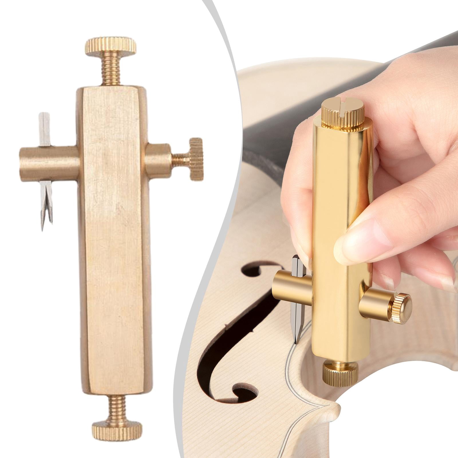 LeeQinersw Violin Purfling Tool Adjustable Edge Marker Professional Inlay Groove Carver