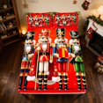 thumbnail image 4 of Manfei Soldier King Sheets Holiday Bedding 4-Piece (1 Flat Sheet, 1 Fitted Sheet and 2 Pillowcases), 4 of 6